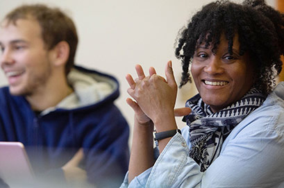 A woman thinking about her future